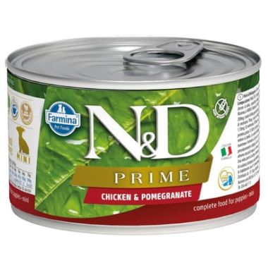 N&D - N&D Prime Tavuk ve Nar Mini Köpek Konservesi 140 Gr