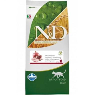 N&D - N&D Prime Tavuk ve Nar Tahılsız Yavru Kedi Maması 10 Kg