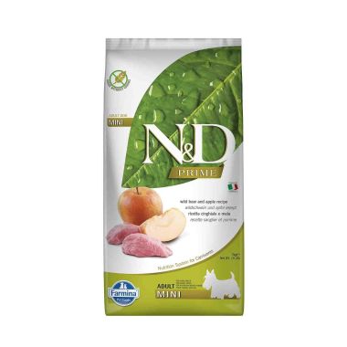 N&D - N&D Prime Yaban Domuzu ve Elma Adult Mini Tahılsız Köpek Maması 800 Gr