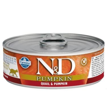 N&D - N&D Pumpkin Bıldırcın ve Balkabağı Kedi Konservesi 70 Gr