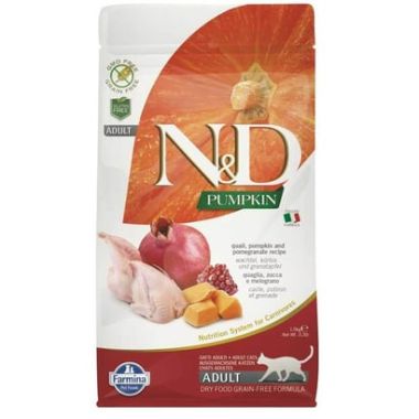 N&D - N&D Pumpkin Bıldırcın ve Nar Tahılsız Kedi Maması 5 Kg