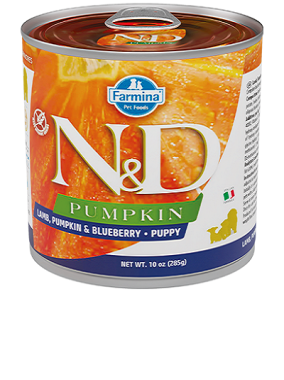 N&D - N&D Pumpkin Kuzu ve Yaban Mersini Puppy Köpek Konservesi 6*285 Gr