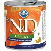 N&D Pumpkin Kuzu ve Yaban Mersini Starter Köpek Konservesi 6*285 Gr - Thumbnail