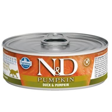 N&D - N&D Pumpkin Ördek ve Balkabağı Kedi Konservesi 70 Gr