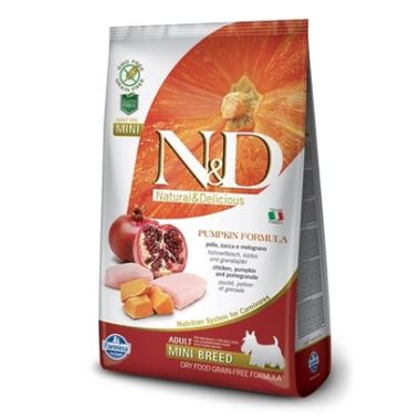 N&D - N&D Pumpkin Tavuk ve Nar Adult Mini Tahılsız Köpek Maması 800 Gr