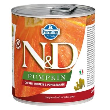 N&D - N&D Pumpkin Tavuk ve Nar Mini Köpek Konservesi 285 Gr