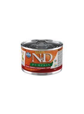 N&D - N&D Pumpkin Tavuk ve Nar Puppy Mini Köpek Konservesi 140 Gr