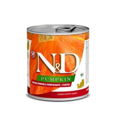 N&D - N&D Pumpkin Tavuk ve Nar Starter Puppy Köpek Konservesi 6*285 Gr