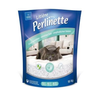 Litiere Perlinette - Perlinette Sensitive Yetişkin ve Hassas Kediler İçin Kristal Kum 15 Kg