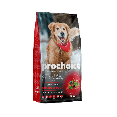 Prochoice - Prochoice Fit & Healty Adult Kuzu Etli ve Pirinçli Köpek Maması 12 Kg