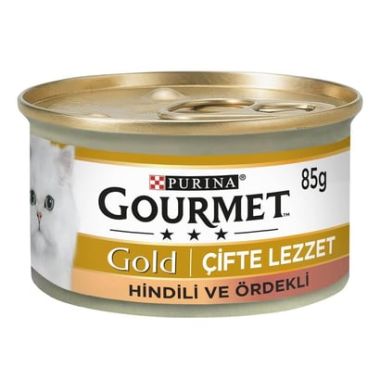 Purina - ProPlan Gourmet Gold Çifte Lezzet Hindili ve Ördekli Kedi Konservesi 85 Gr