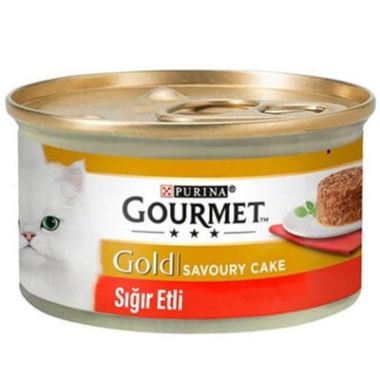 Purina - ProPlan Gourmet Gold Savoury Cake Sığır Etli Kedi Konservesi 85 Gr