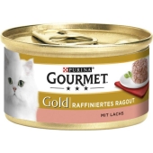 ProPlan Gourmet Gold Savoury Cake Somonlu Kedi Konservesi 85 Gr - Thumbnail