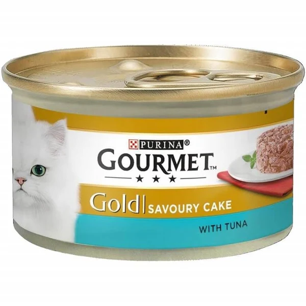 ProPlan Gourmet Gold Savoury Cake Ton Balıklı Kedi Konservesi 85 Gr - Thumbnail