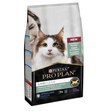 Purina - ProPlan LiveClear Sterilised +7 Hindili Yaşlı Kısır Kedi Maması 1,4 Kg