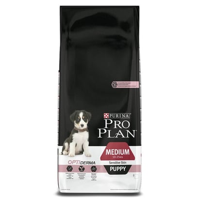 Proplan Opti-Derma Sensitive Skin Medium Puppy Somonlu Yavru Köpek Maması 12 Kg