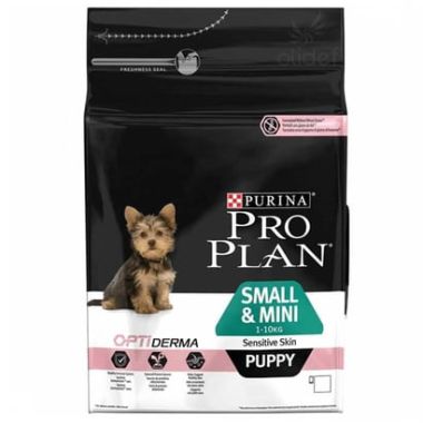 Purina - Proplan Opti-Derma Sensitive Skin Small Mini Puppy Somonlu Köpek Maması 3 Kg