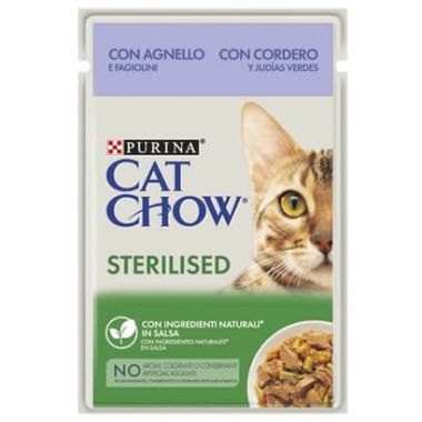Purina Cat Chow - Purina Cat Chow Kısır Kedi Yaş Mama 26*85 Gr