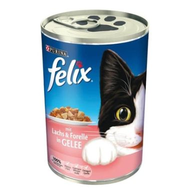 Felix - Purina Felix Somon -Alabalıklı Kedi Konservesi 400 Gr