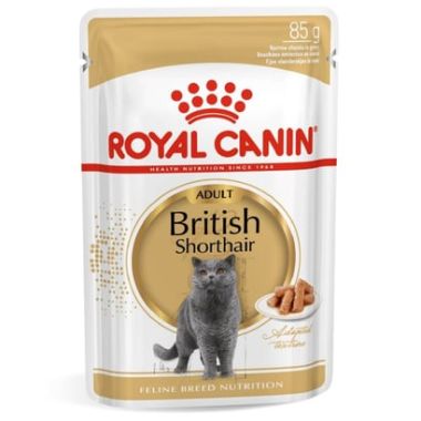 Royal Canin - Royal Canin British Shorthair Yetişkin Kedi Pouch Yaş Mama 12*85 Gr