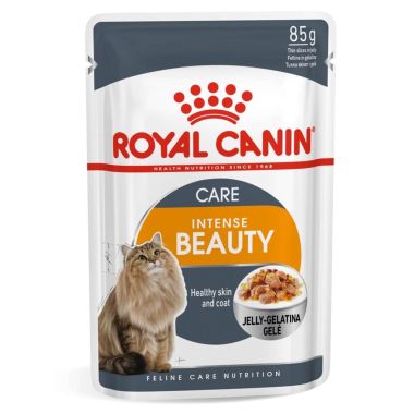 Royal Canin - Royal Canin Hair & Skin Jelly Kedi Pouch Yaş Mama 12*85 Gr