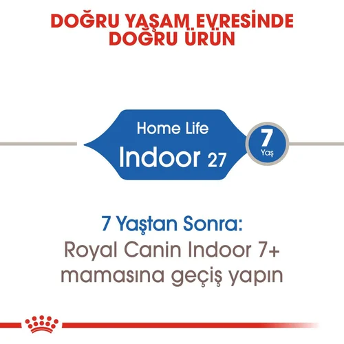 Royal Canin İndoor 27 Kuru Kedi Maması 400 Gr - Thumbnail