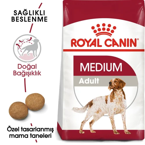 Royal Canin Medium Adult Orta Irk Kuru Köpek Maması 15 Kg - Thumbnail
