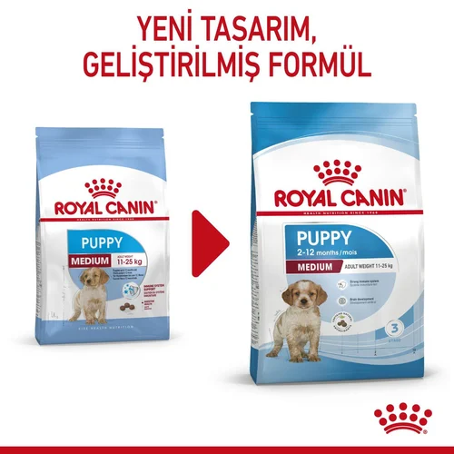 Royal Canin Medium Puppy Orta Irk Kuru Köpek Maması 4 Kg - Thumbnail