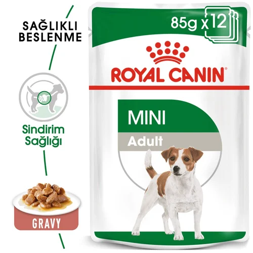 Royal Canin Mini Adult Gravy Pouch Köpek Yaş Mama 85 Gr - Thumbnail