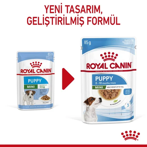 Royal Canin Mini Puppy Gravy Pouch Köpek Yaş Mama 12*85 Gr - Thumbnail