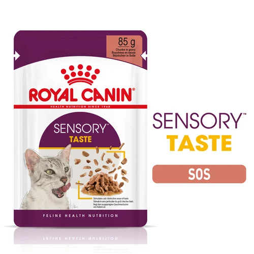 Royal Canin Sensory Taste Etli Soslu Kedi Pouch Yaş Mama 85 Gr - Thumbnail