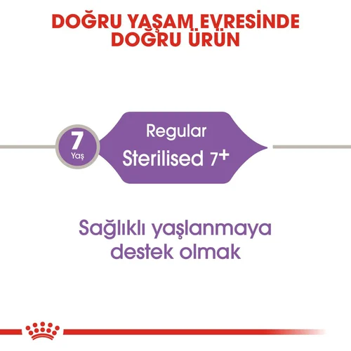 Royal Canin Sterilised +7 Yaş Üzeri Kısırlaştırılmış Kedi Maması 1,5Kg - Thumbnail