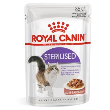 Royal Canin - Royal Canin Sterilised Soslu Kısırlaştırılmış Kedi Pouch Yaş Mama 12*85 Gr